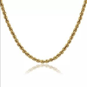 NEW Solid Gold Rope Chain 20" 10K Gold Necklace